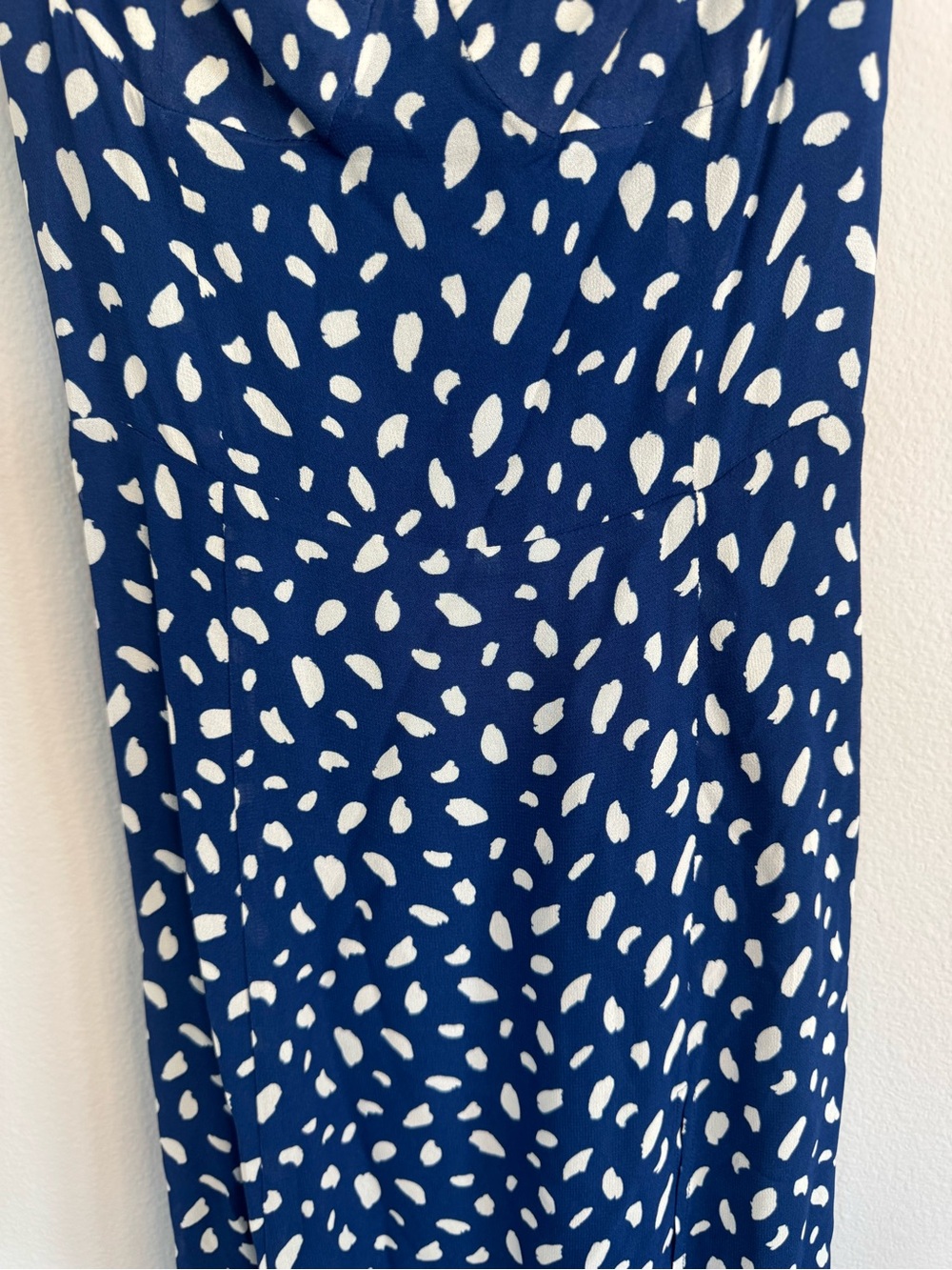 Reformation Juliette Dress Moray Print Blue Midi Slip Dress Romantic Size 4 - Picture 3 of 11